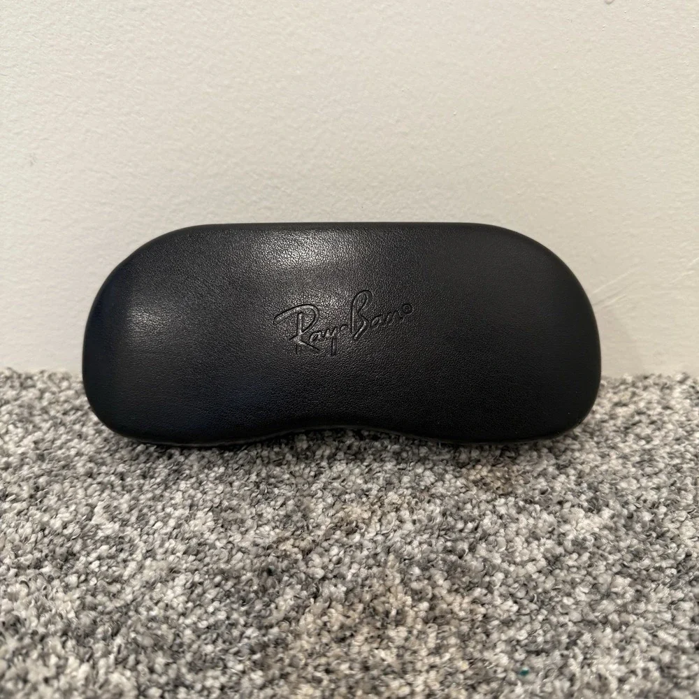 Authentic Ray Ban Large Hard Protective Clamshell Eyeglasses Sunglass Case